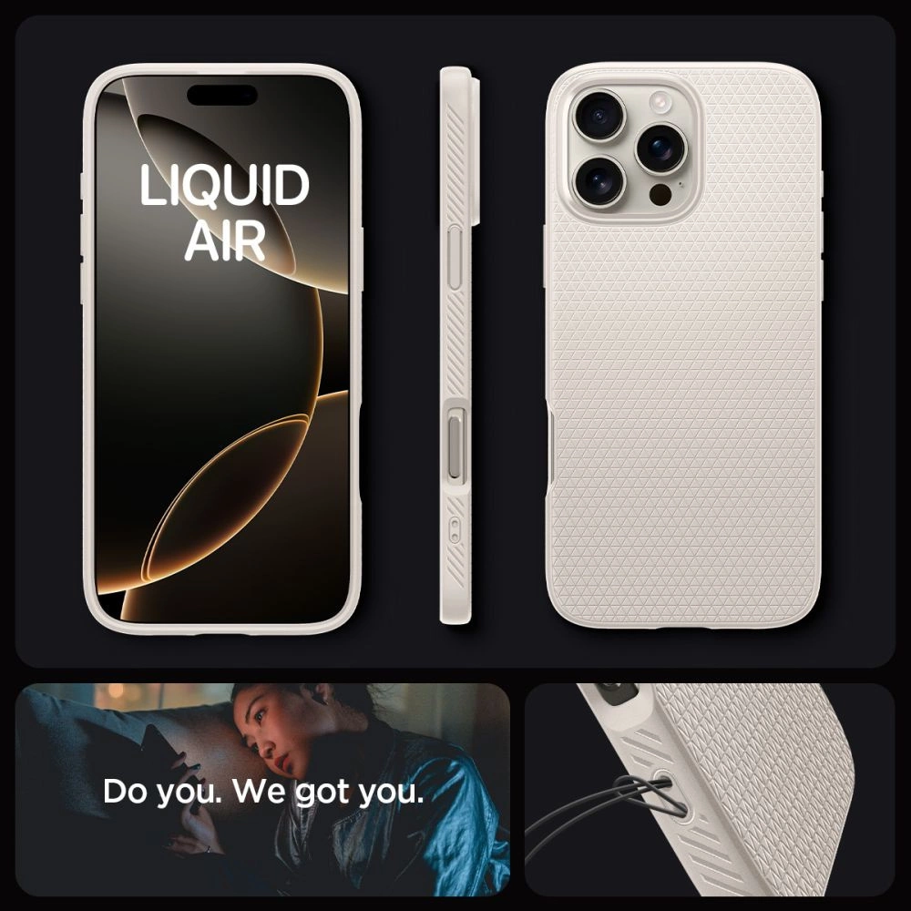 Spigen Liquid Air Case for iPhone 16 Pro Max - Titaniumeng