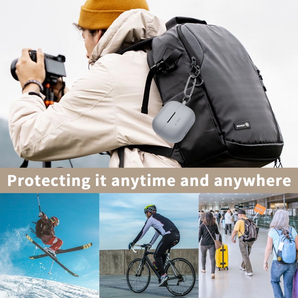 Tech-Protect Silicone Hook Case for Samsung Galaxy Buds 3 / 3 Pro - Browneng