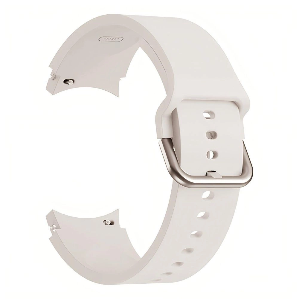 Tech-Protect Silicone Strap for Samsung Galaxy Watch 4 / 5 / 5 Pro / 6 / 7 / FE - Beigeeng