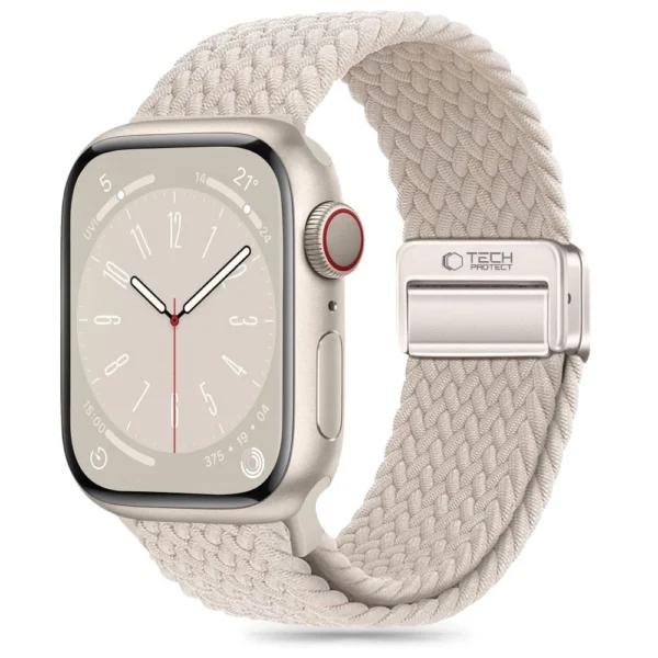 Tech-Protect Nylonmag Strap for Apple Watch 4 / 5 / 6 / 7 / 8 / 9 / SE (38 / 40 / 41 mm) - Beigeeng