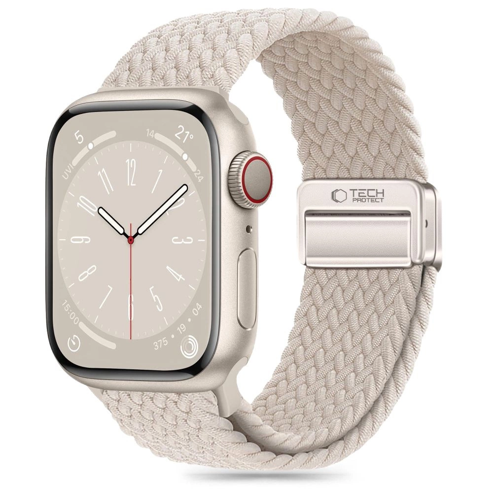 Tech-Protect Nylonmag Strap for Apple Watch 4 / 5 / 6 / 7 / 8 / 9 / SE (38 / 40 / 41 mm) - Beigeeng