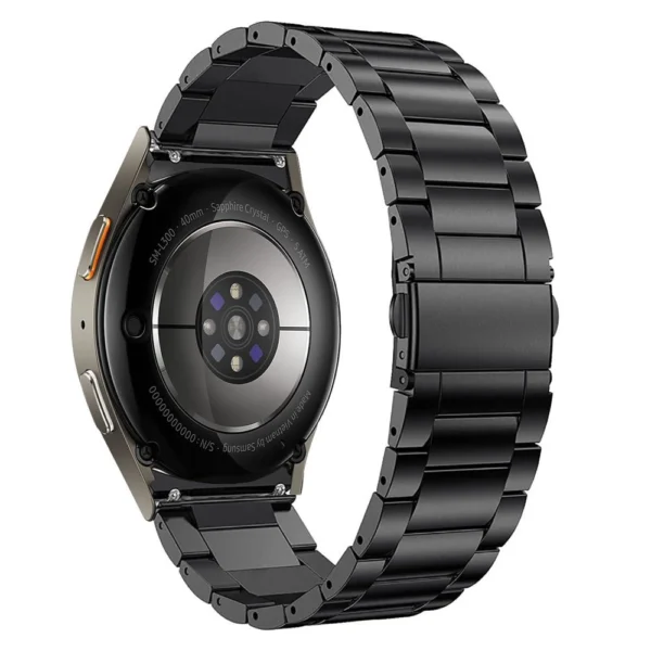 Tech-Protect Stainless Strap for Samsung Galaxy Watch 4 / 5 / 5 Pro / 6 / 7 / FE - Blackeng
