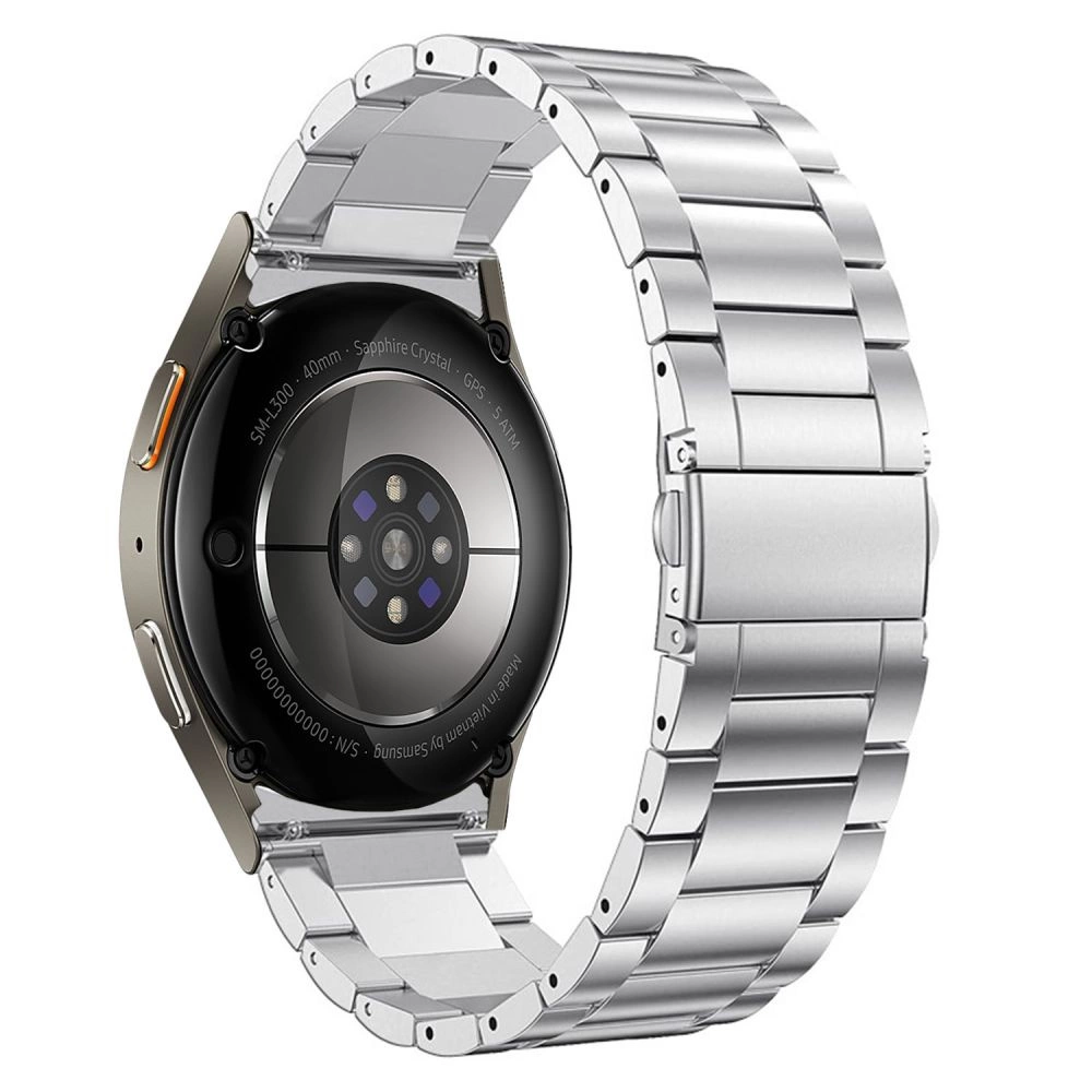 Tech-Protect Stainless Strap for Samsung Galaxy Watch 4 / 5 / 5 Pro / 6 / 7 / FE - Silvereng
