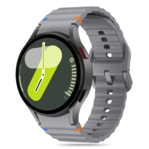 Tech-Protect Silicone Sport Strap for Samsung Galaxy Watch 4 / 5 / 5 Pro / 6 / 7 / FE - Grayeng