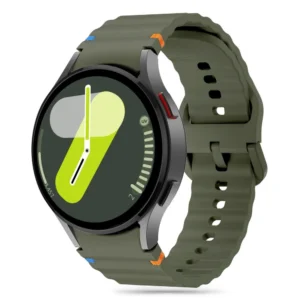 Tech-Protect Silicone Sport Strap for Samsung Galaxy Watch 4 / 5 / 5 Pro / 6 / 7 / FE - Greeneng