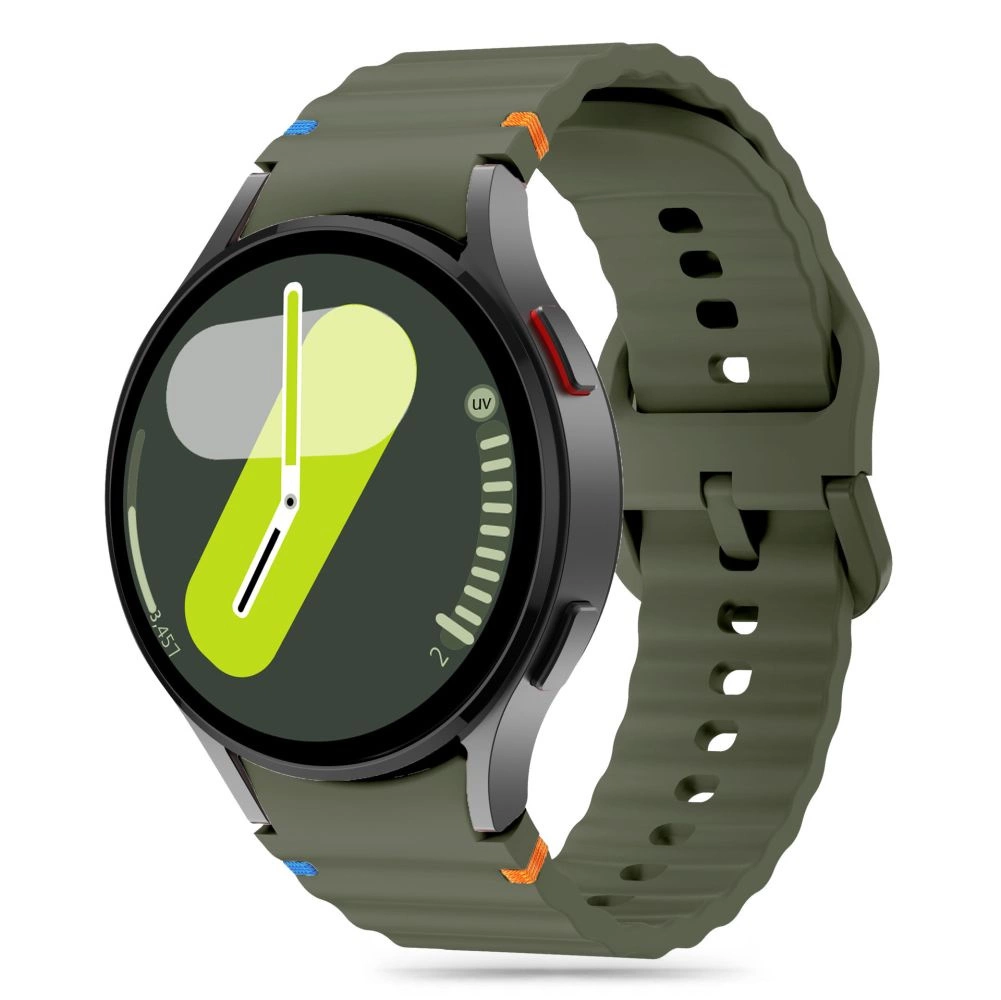 Tech-Protect Silicone Sport Strap for Samsung Galaxy Watch 4 / 5 / 5 Pro / 6 / 7 / FE - Greeneng