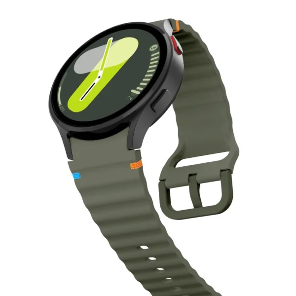 Tech-Protect Silicone Sport Strap for Samsung Galaxy Watch 4 / 5 / 5 Pro / 6 / 7 / FE - Greeneng