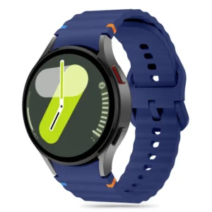 Tech-Protect Silicone Sport Strap for Samsung Galaxy Watch 4 / 5 / 5 Pro / 6 / 7 / FE - Blueeng