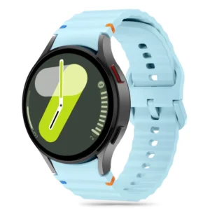 Tech-Protect Silicone Sport Strap for Samsung Galaxy Watch 4 / 5 / 5 Pro / 6 / 7 / FE - Blueeng