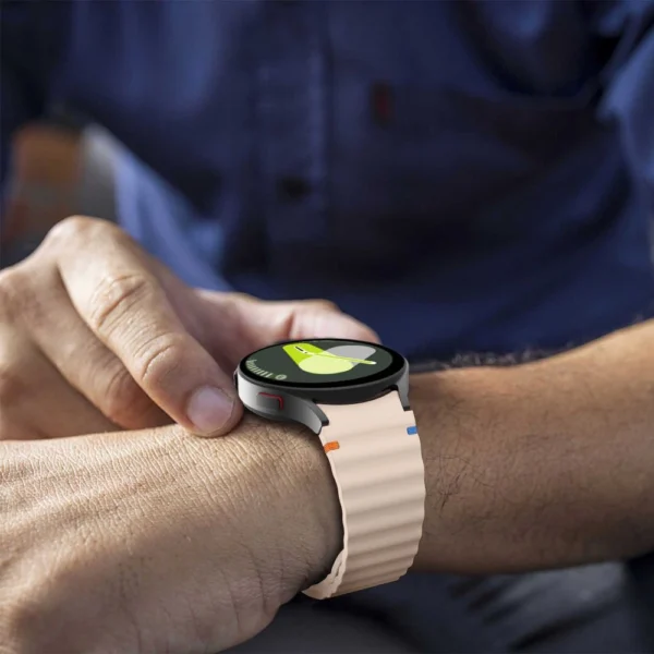 Tech-Protect Silicone Sport Strap for Samsung Galaxy Watch 4 / 5 / 5 Pro / 6 / 7 / FE - Pinkeng