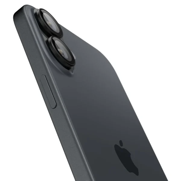 Tempered Glass for Spigen Glass tR EZ Fit Optik Pro for iPhone 16 Plus Camera (2 pcs.) - Blackeng