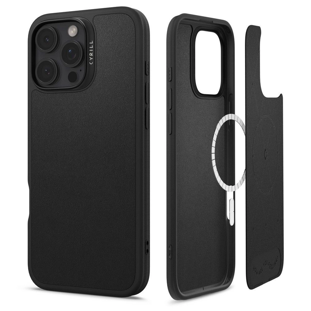 Spigen Cyrill Kajuk MagSafe iPhone 16 Pro Case - Blackeng