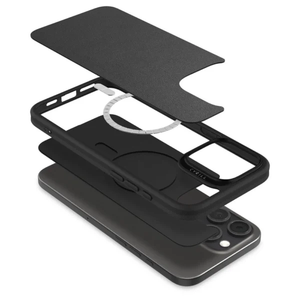 Spigen Cyrill Kajuk MagSafe iPhone 16 Pro Case - Blackeng