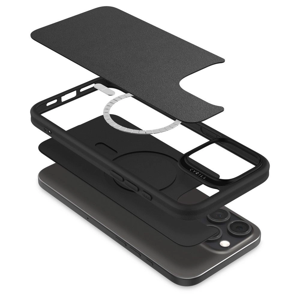 Spigen Cyrill Kajuk MagSafe iPhone 16 Pro Case - Blackeng