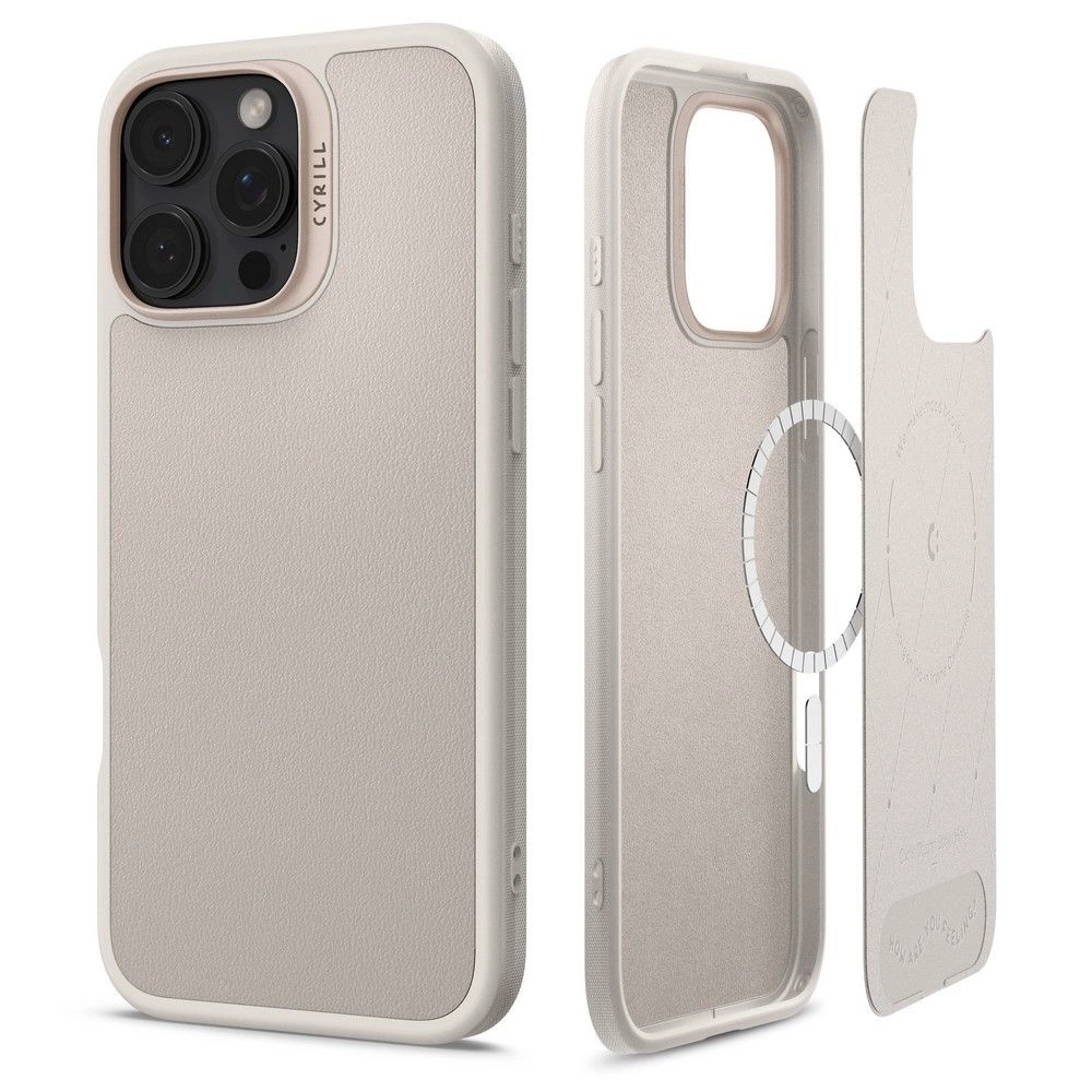 Spigen Cyrill Kajuk MagSafe iPhone 16 Pro Max Case - Beigeeng