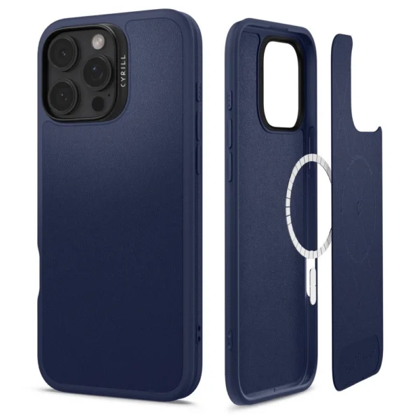 Spigen Cyrill Kajuk MagSafe iPhone 16 Pro Case - Navy Blueeng