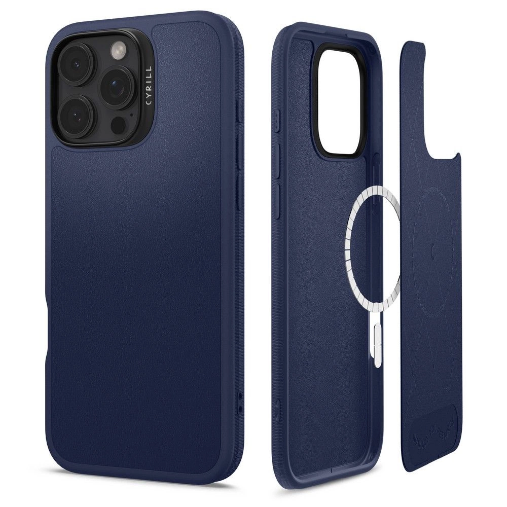 Spigen Cyrill Kajuk MagSafe iPhone 16 Pro Case - Navy Blueeng