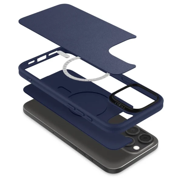 Spigen Cyrill Kajuk MagSafe iPhone 16 Pro Case - Navy Blueeng