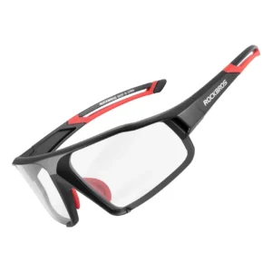 Rockbros SP216BK photochromic UV400 cycling glasses - black and redeng