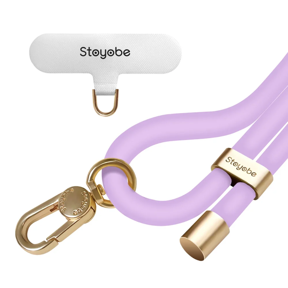 Stoyobe Phone Lanyard Silicone Strap for Phone - Purpleeng