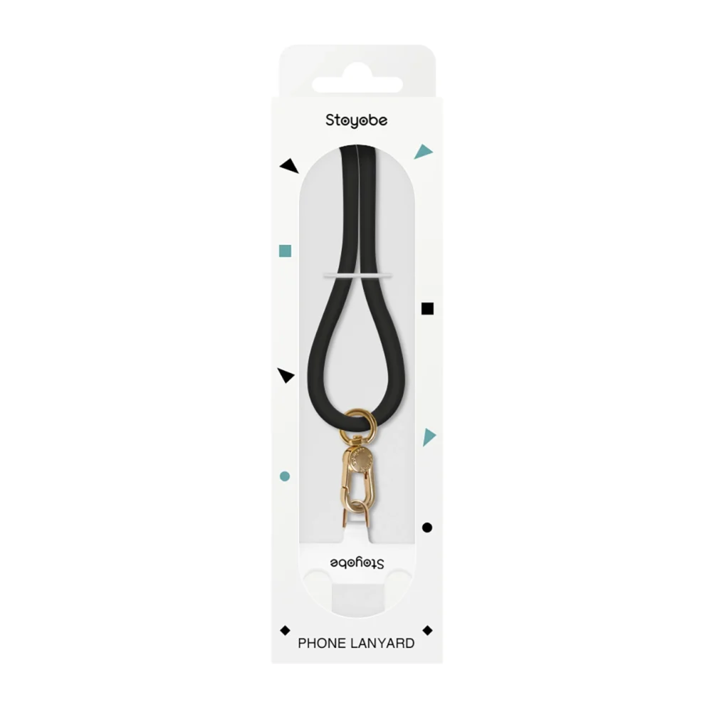 Stoyobe Phone Lanyard Silicone Phone Lanyard - Blackeng