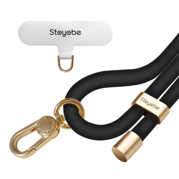 Stoyobe Phone Lanyard Silicone Phone Lanyard - Blackeng