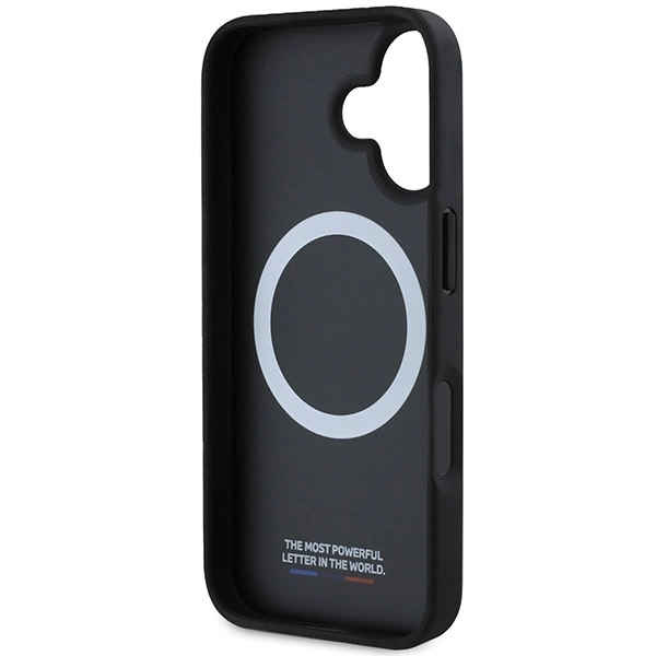 BMW Carbon Tricolor Line MagSafe iPhone 16 Plus Case - Blackeng