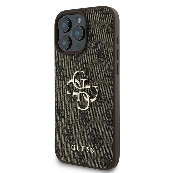 Guess 4G Big Logo iPhone 16 Pro Case - Browneng