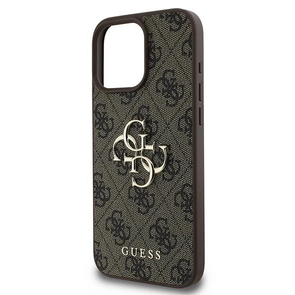 Guess 4G Big Logo iPhone 16 Pro Case - Browneng