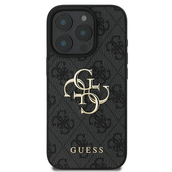 Guess 4G Big Logo iPhone 16 Pro Case - Blackeng