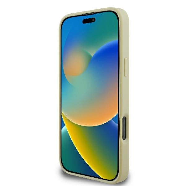 Guess Fixed Glitter Big 4G Case for iPhone 16 Pro - Goldeng