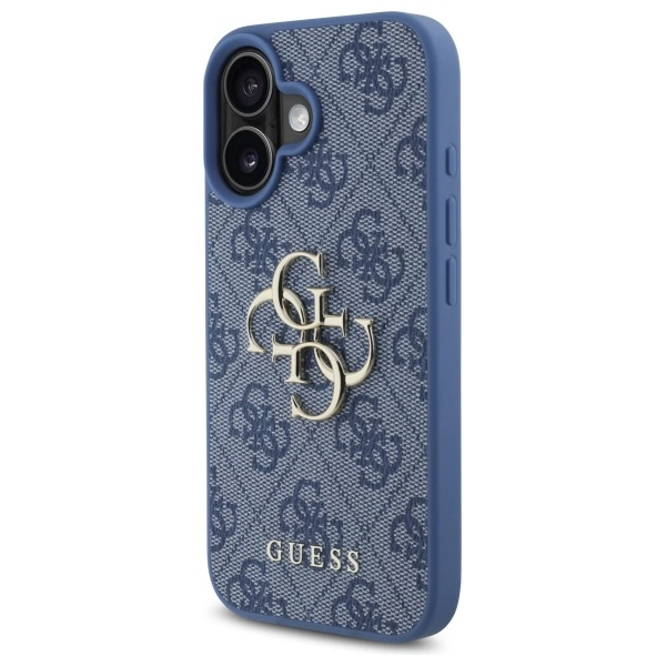 Guess 4G Big Logo iPhone 16 Case - Blueeng