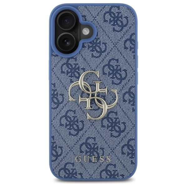 Guess 4G Big Logo iPhone 16 Case - Blueeng