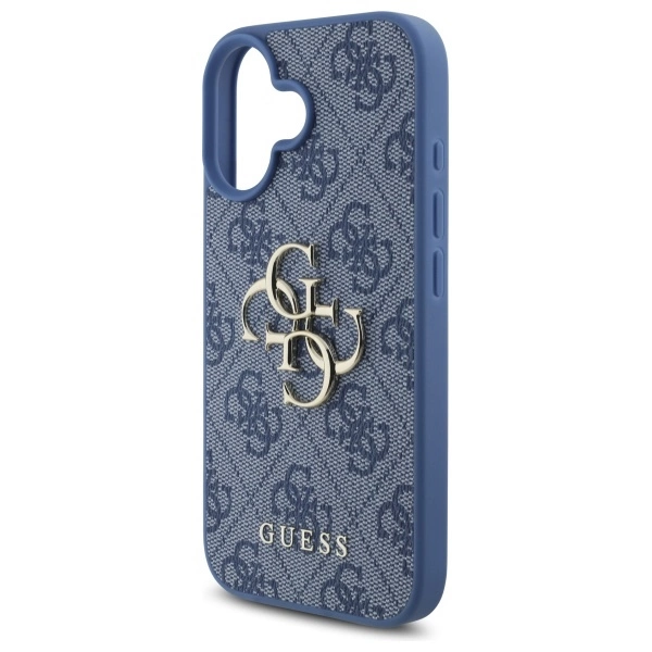 Guess 4G Big Logo iPhone 16 Case - Blueeng