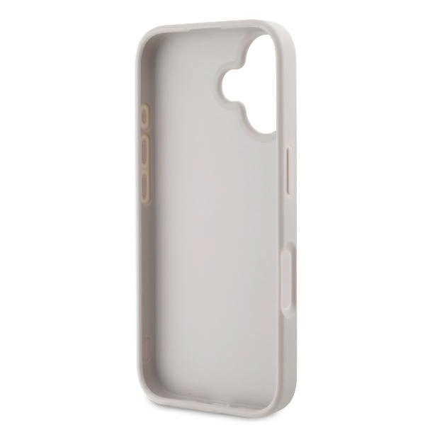 Guess Leather 4G Triangle Strass MagSafe iPhone 16 Case - Pinkeng