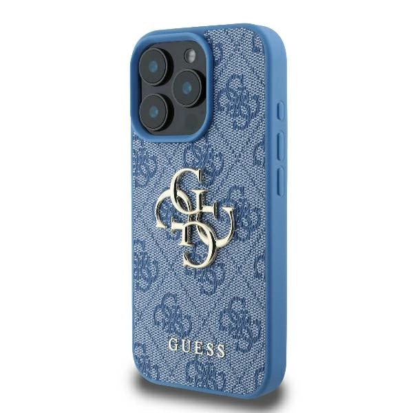 Guess 4G Big Logo iPhone 16 Pro Max Case - Blueeng