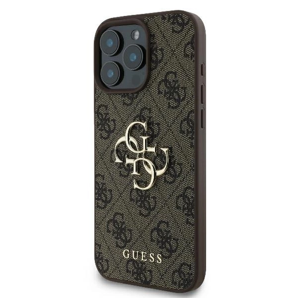 Guess 4G Big Logo iPhone 16 Pro Max Case - Browneng