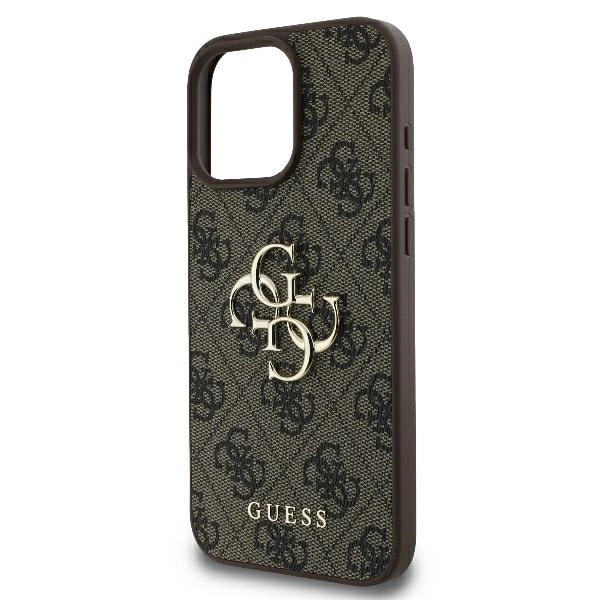 Guess 4G Big Logo iPhone 16 Pro Max Case - Browneng