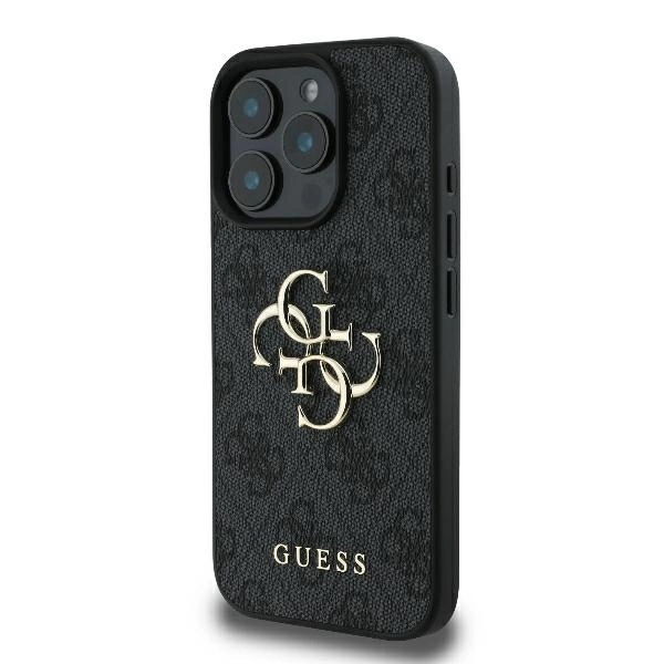 Guess 4G Big Logo iPhone 16 Pro Max Case - Blackeng