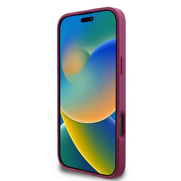 Guess Fixed Glitter Big 4G case for iPhone 16 Pro Max - purpleeng