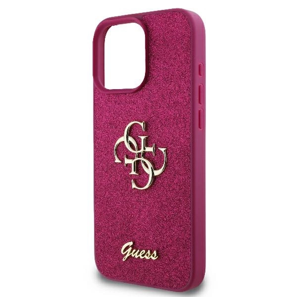 Guess Fixed Glitter Big 4G case for iPhone 16 Pro Max - purpleeng