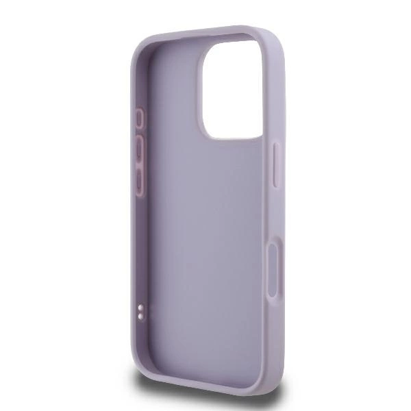 Guess Quilted Metal Logo case for iPhone 16 Pro Max - light purpleeng
