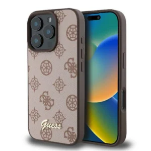 Guess Peony Script MagSafe iPhone 16 Pro Max Case - Browneng