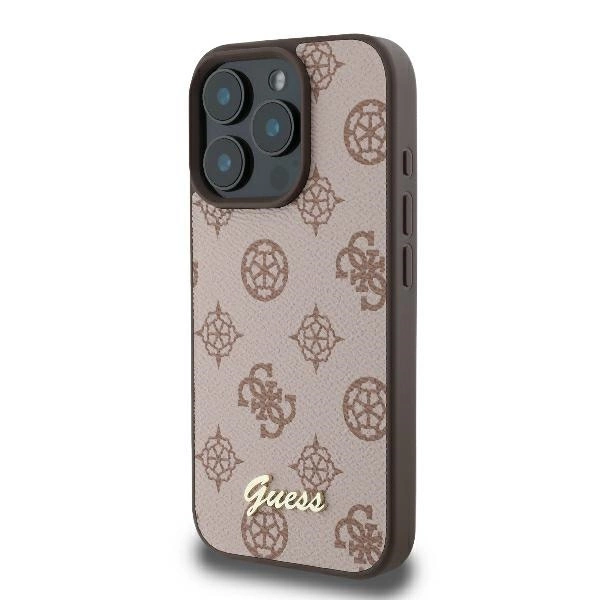 Guess Peony Script MagSafe iPhone 16 Pro Max Case - Browneng