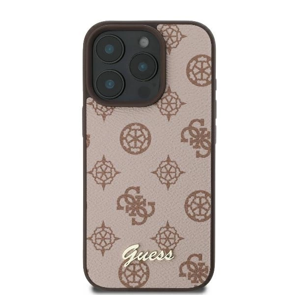 Guess Peony Script MagSafe iPhone 16 Pro Max Case - Browneng
