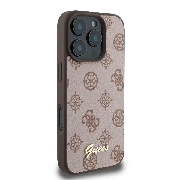 Guess Peony Script MagSafe iPhone 16 Pro Max Case - Browneng
