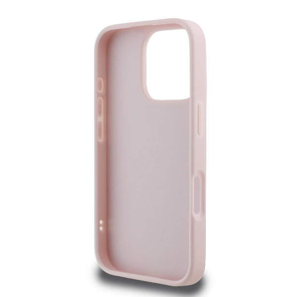 Karl Lagerfeld Quilted Signature iPhone 16 Pro Case - Pinkeng