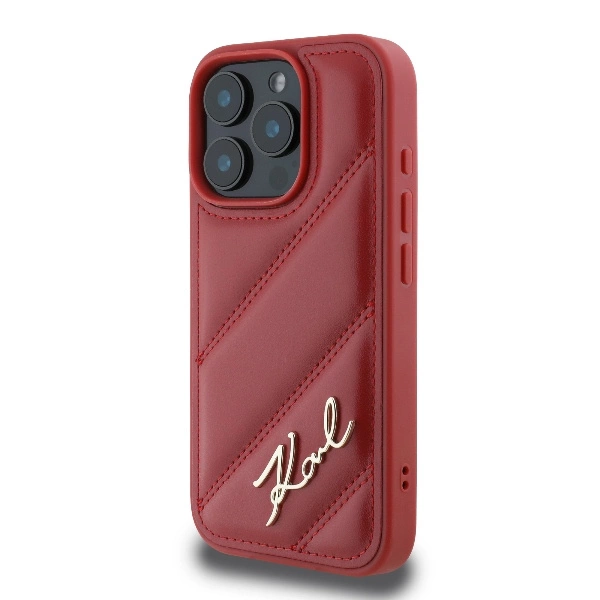 Karl Lagerfeld Quilted Signature iPhone 16 Pro Max Case - Redeng