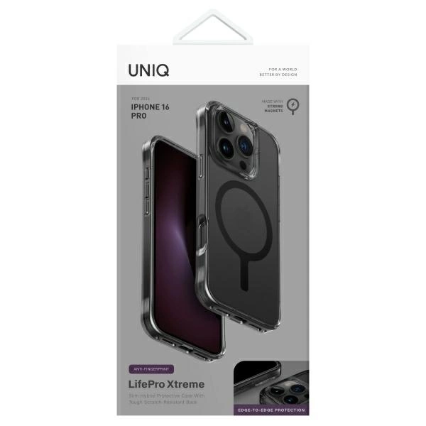 Uniq LifePro Xtreme Magclick Charging Case for iPhone 16 Pro - Grayeng