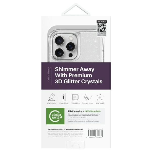 Uniq LifePro Xtreme Magclick Charging Case for iPhone 16 Pro Max - Cleareng